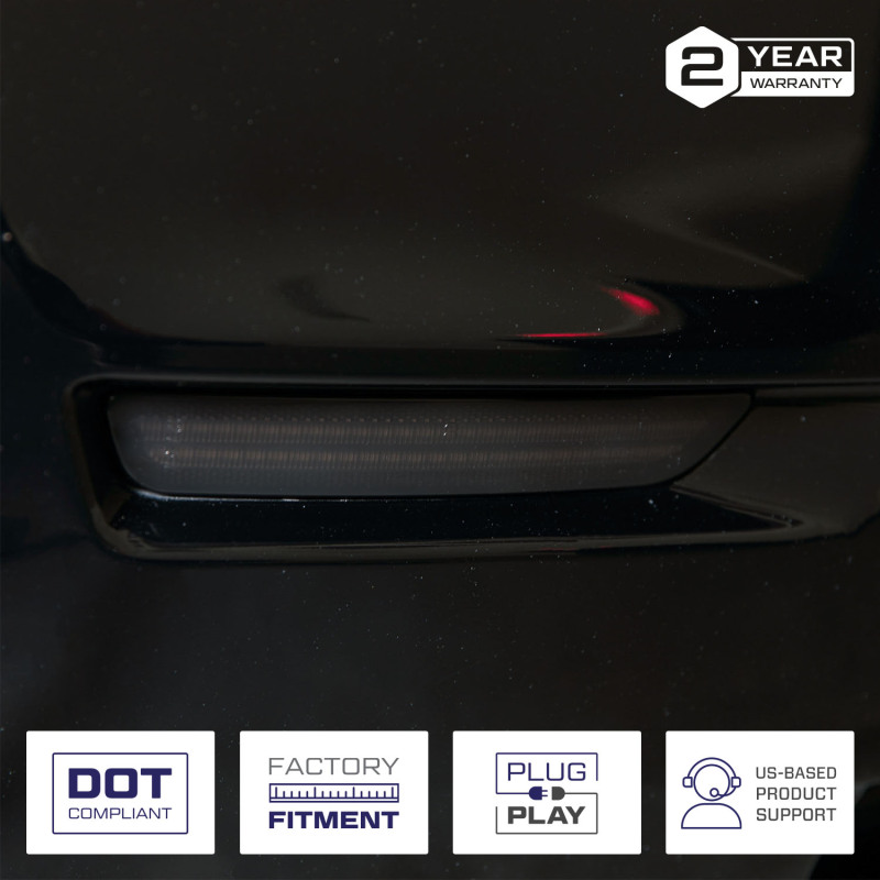 Ford Mustang LED Sidemarkers - FORM Lighting - Smoked - 2010